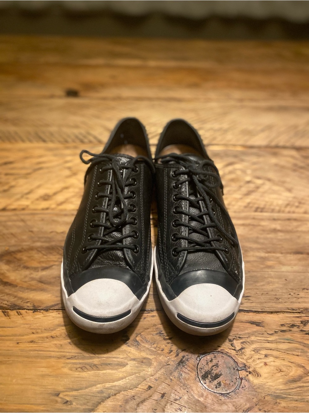 Men's jack purcell converse  Leather Lace-Up Sneakers